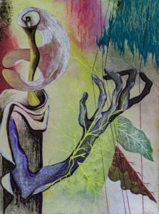 Green harpist, 1945