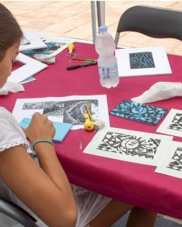 taller infantil de grabado
